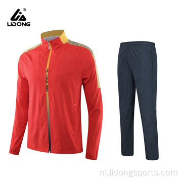 Aangepaste hoogwaardige nylon windjack tracksuit